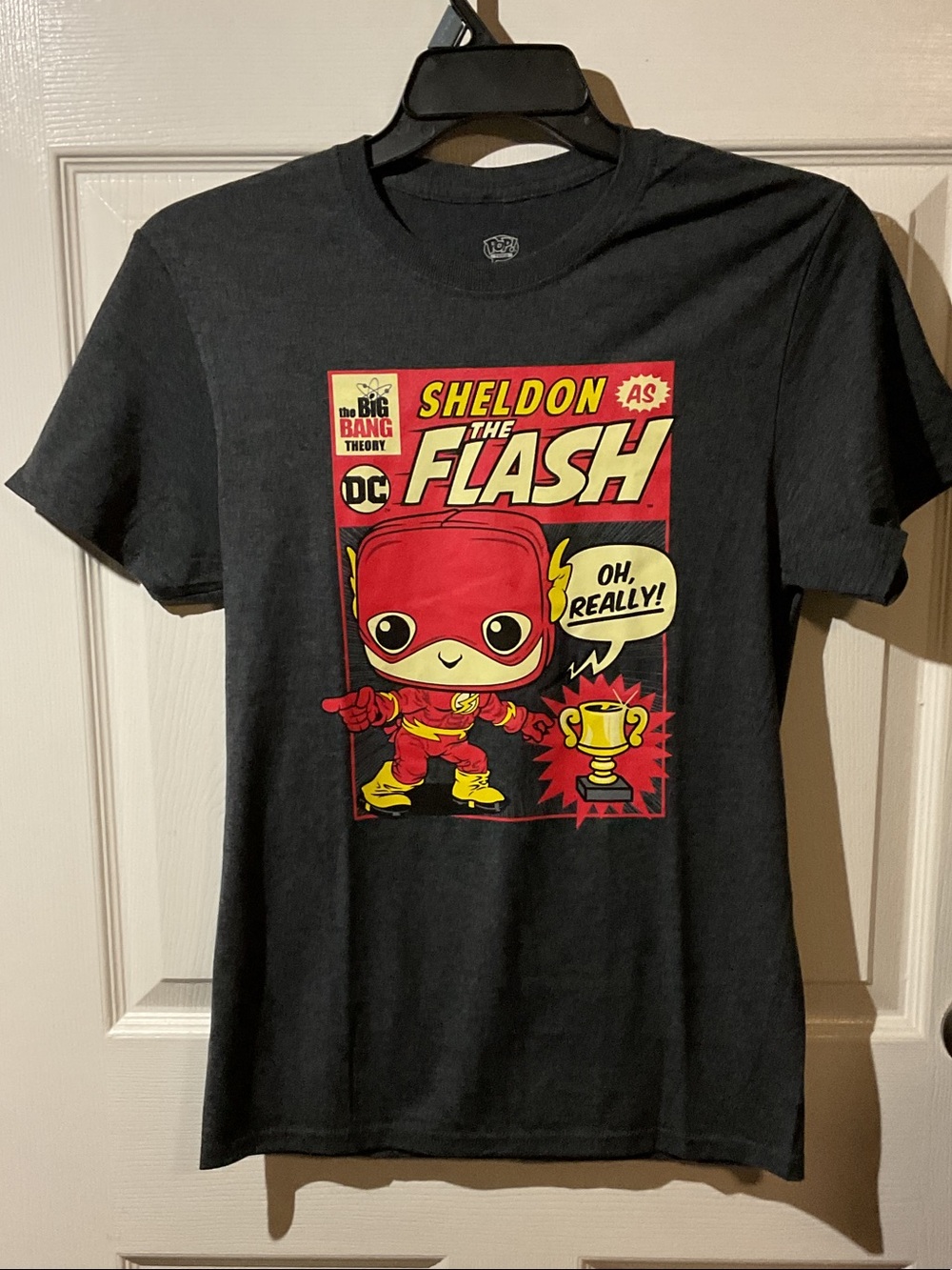 Sheldon The Flash/Funko Pop Graphic Tee - Black